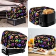 thumbnail image 2 of Suhoaziia Kitchen Toaster Covers 4-Slice Wide Slot for Women,Stain Resistant Halloween Toaster Bag Protector,Anti Greasy Colorful Pumpkin and Bats Kitchen Appliance Bread Maker, 2 of 6