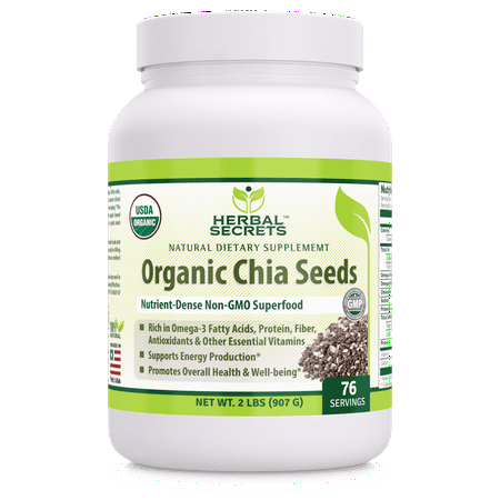 Herbal Secrets Organic Chia Seed - 2 Lbs