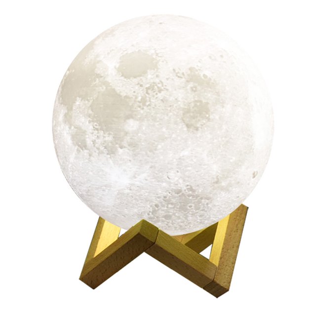 Nightlight 3d remote control moon lamp patting bedside moon lamp creative atmosphere feeding lighting