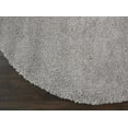 thumbnail image 5 of Nourison Malibu Shag Solid Shag Silver Grey 4' x ROUND Area Rug, (4' Round), 5 of 8