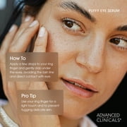 Advanced Clinicals Puffy Under Eye Face Serum. Hydrating and Calming Serum. 1.75 fl oz