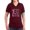 Garnet, variant on CafePress - Supportadmirehonor10 Breast Cancer Women's V Neck - Women's V-Neck Dark T-Shirt