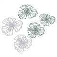 thumbnail image 1 of 5 Piezas de Arte de Pared de Metal, Decoración de Baño, Arte de Pared, Decoración de Baño Dorada, Decoración de Pared 3D, Arte de Pared Dorado, Decoración de Pared de Flores, 1 of 5
