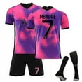 thumbnail image 1 of Sajy Kits de fútbol para niños Camiseta de fútbol Camiseta de entrenamiento Traje 21/22-20 21 Rosa Mbappe 7-Kids 16 (90-100CM) BmatwkZeng Bmatwk Jersey, 1 of 1