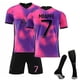 thumbnail image 1 of Sajy Kits de fútbol para niños Camiseta de fútbol Camiseta de entrenamiento Traje 21/22-20 21 Rosa Mbappe 7-Kids 18 (100-110CM) BmatwkZeng Bmatwk Jersey, 1 of 1