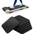 thumbnail image 1 of Shiyou-6 Pcs Tapis de Tapis de Course – Tapis d'Équipement d'Exercice en Silicone Haute Densité pour Protection de Sol Réduction de Bruit, 4”x4”x0.2” Double Face Antidérapant Anti-Vibration pour Vélos d'Exercice à Domicile, 1 of 4