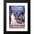 thumbnail image 2 of Anonymous 14x18 Black Modern Framed Museum Art Print Titled - Are You Missing from This Picture (1941-1945), 2 of 5