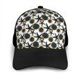 thumbnail image 3 of Yiaed Sea ​​Urchin Print Baseball Cap Dad Hat Polo Style Plain Blank Adjustable Size, 3 of 5
