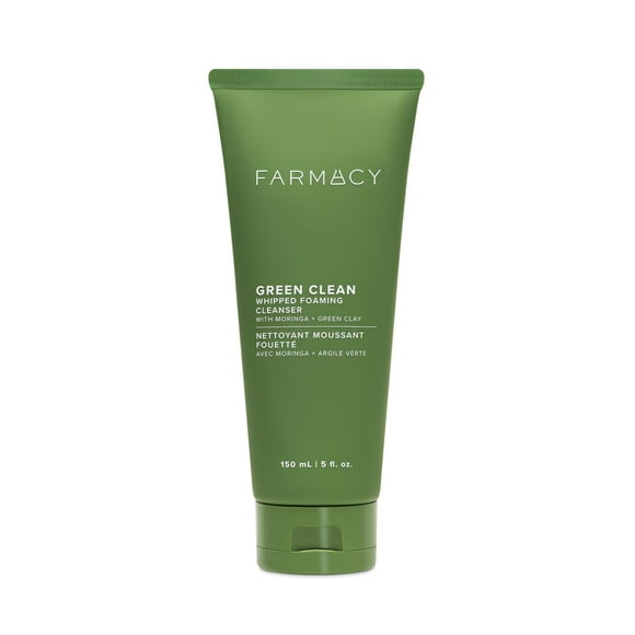 Jabón facial Farmacy Whipped Greens para piel grasa sin aceite, 150 ml