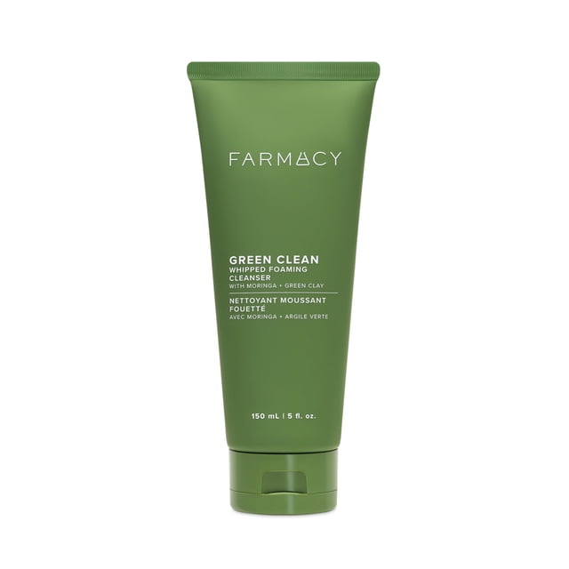 Jabón facial Farmacy Whipped Greens para piel grasa sin aceite, 150 ml