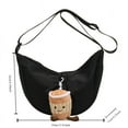 thumbnail image 6 of Fashion Trend Macaron Color New Moon Bag Solid Nylon High Grade Crossbody Bag Leisure 100 Commuter Style Dumpling Bag, 6 of 6