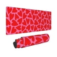 thumbnail image 2 of Disketp Gaming Mouse Pad Red Love Heart Pattern Large Mouse Mat Long Extended Desk Pad Non-Slip Rubber Mice Pads Stitched Edges Thin Pad (11.8x31.5 Inch), 2 of 9