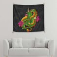 thumbnail image 1 of Green Dragon And Flowers, 1 of 5