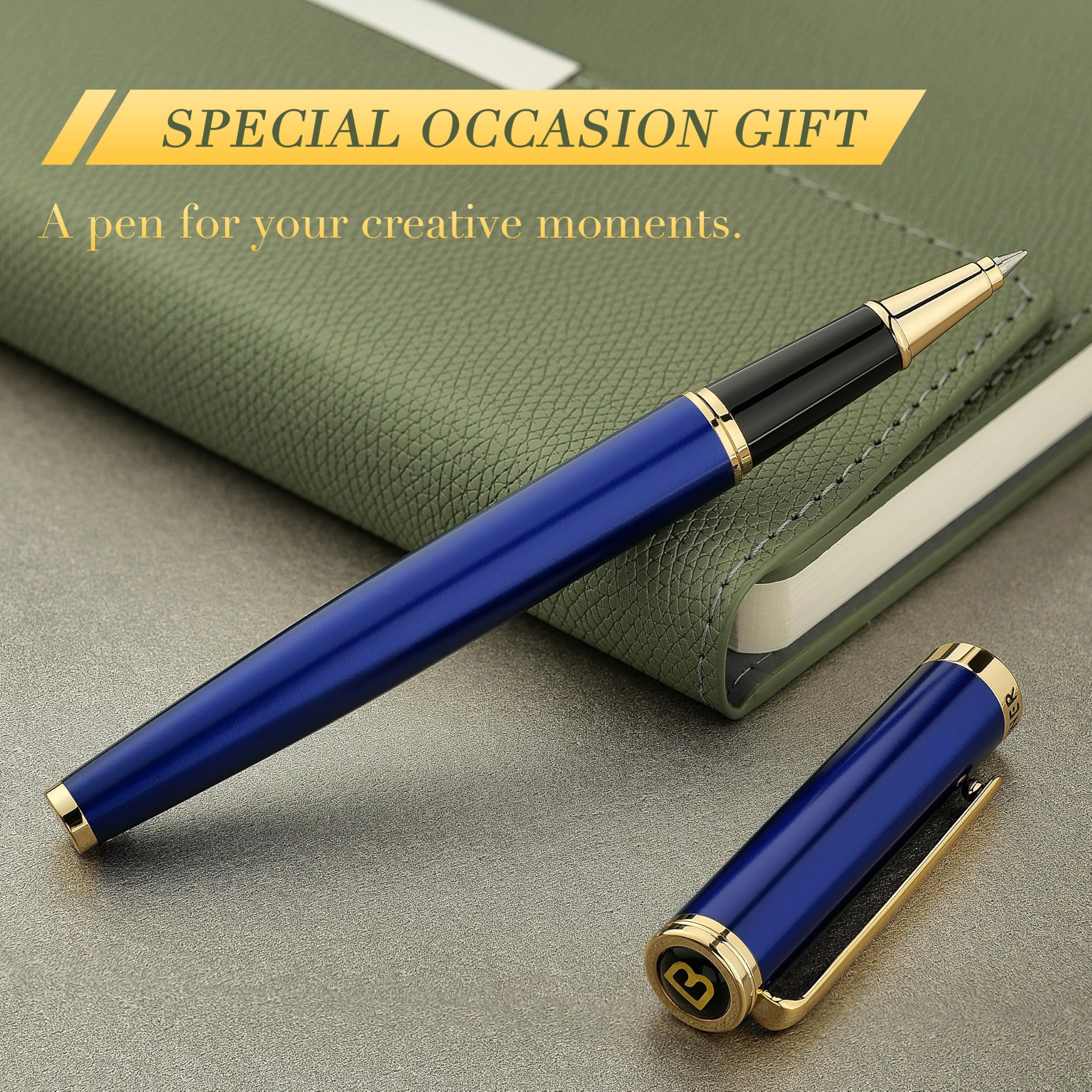 Luxury Rollerball Pen Trim Noble And Elegant Designs Ink Refill  Roller Ball Gift Set For Men & Women Professional Executive Office Nice Pens