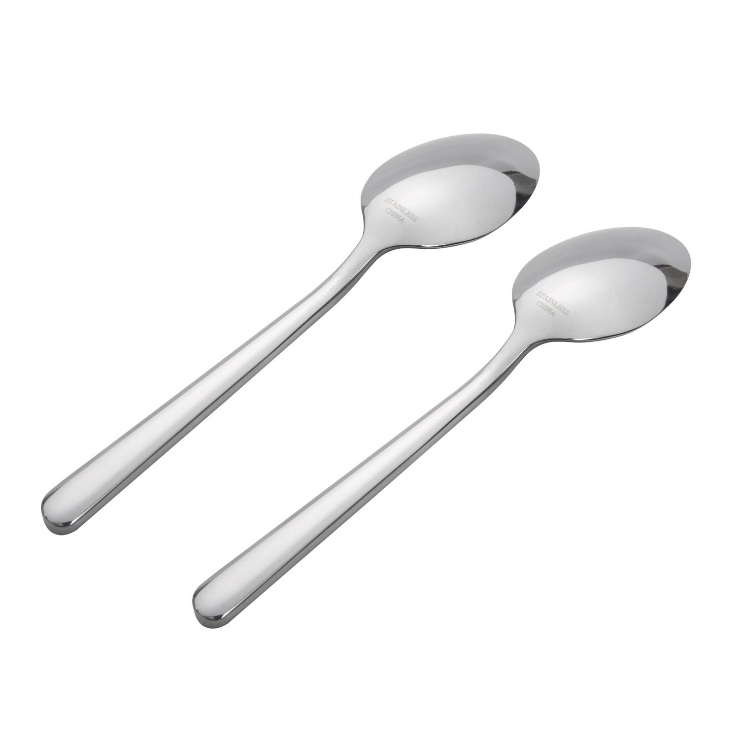 HomeTrends 2pc Forged Stainless Steel Dinner Spoons Silver