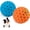 Blue+Orange, variant on Indestructible Squeaky  Toys, Interactive  Balls 2 Pack,   Toys for Aggressive Chewers,  Rubber Puppy Toys for Large/Medium Dogs, Tough Puppy  Toys,