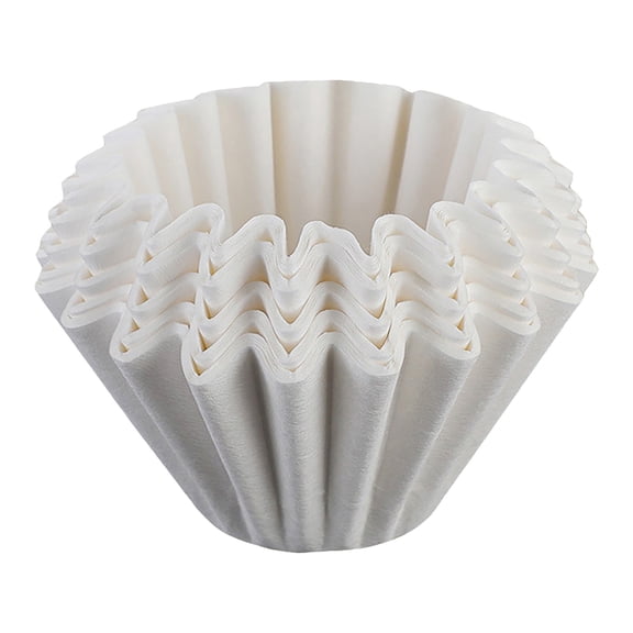 Basket Coffee Filters for 1-2 Cup Coffee Makers, Cone Coffee Makers, White, 100 Count
