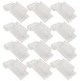 thumbnail image 1 of 20 piezas de abrazaderas de dientes transparentes de PVC, portaetiquetas, carpeta publicitaria multifuncional, 1 of 8