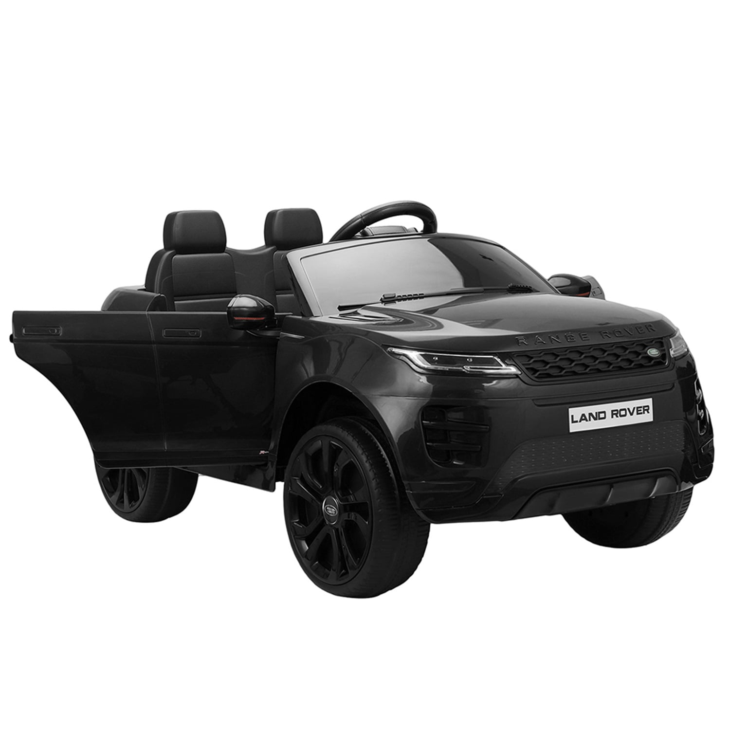 CIPACHO Licensed Land Rover Ride on Cars Toy with 2.4G Remote Control, 12V Car for Kids, Double Doors, LED Lights, Black