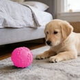 thumbnail image 5 of Squeaky Dog Ball Toy, Soft Rubber Interactive Chew Toy for Puppy Teething, Textured Bouncy Pet Play Ball for Small Medium Dogs, Colorful Fetch Toy for Indoor Outdoor Play, 5 of 8