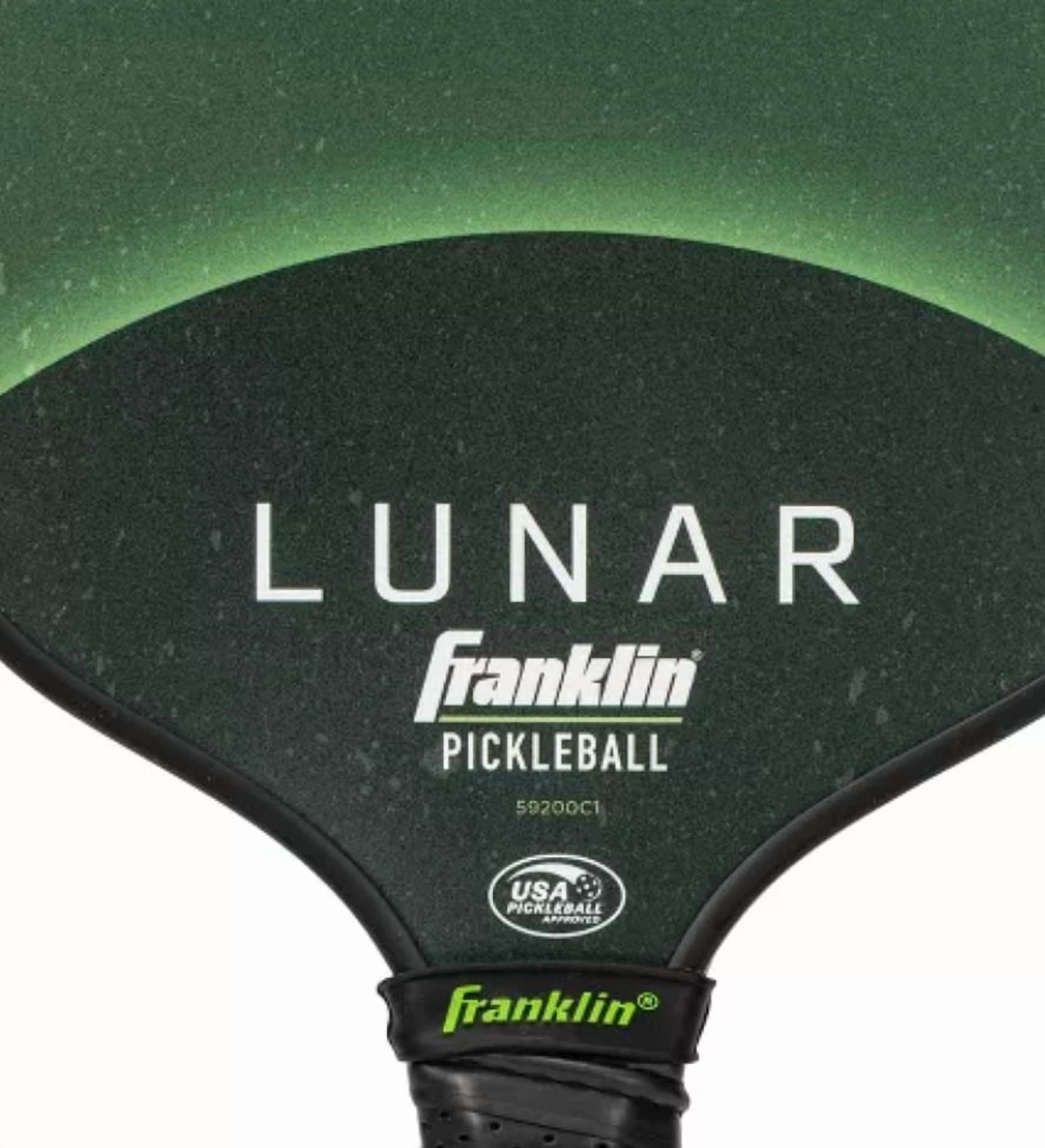 16 Inch Franklin Sports Lunar Green Pickleball Paddle w/ Fiberglass Max Grit Surface - USA Pickleball Approved