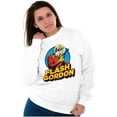 thumbnail image 4 of Flash Gordon Vintage Space Comic Hero Unisex Plus Size Sweatshirt Brisco Brands 3X, 4 of 6