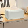 thumbnail image 4 of LSLJS Matt Leather Tissue Box Household Spring Tissue Box Office Living Room Bedroom Corner Cabinet Napkin Box Household Essentials, 4 of 6