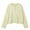 Yellow, variant on DailyTrove Women Striped Knit Cardigan Long Sleeve Button Front Crew Neck Casual Cropped Knit Outerwear