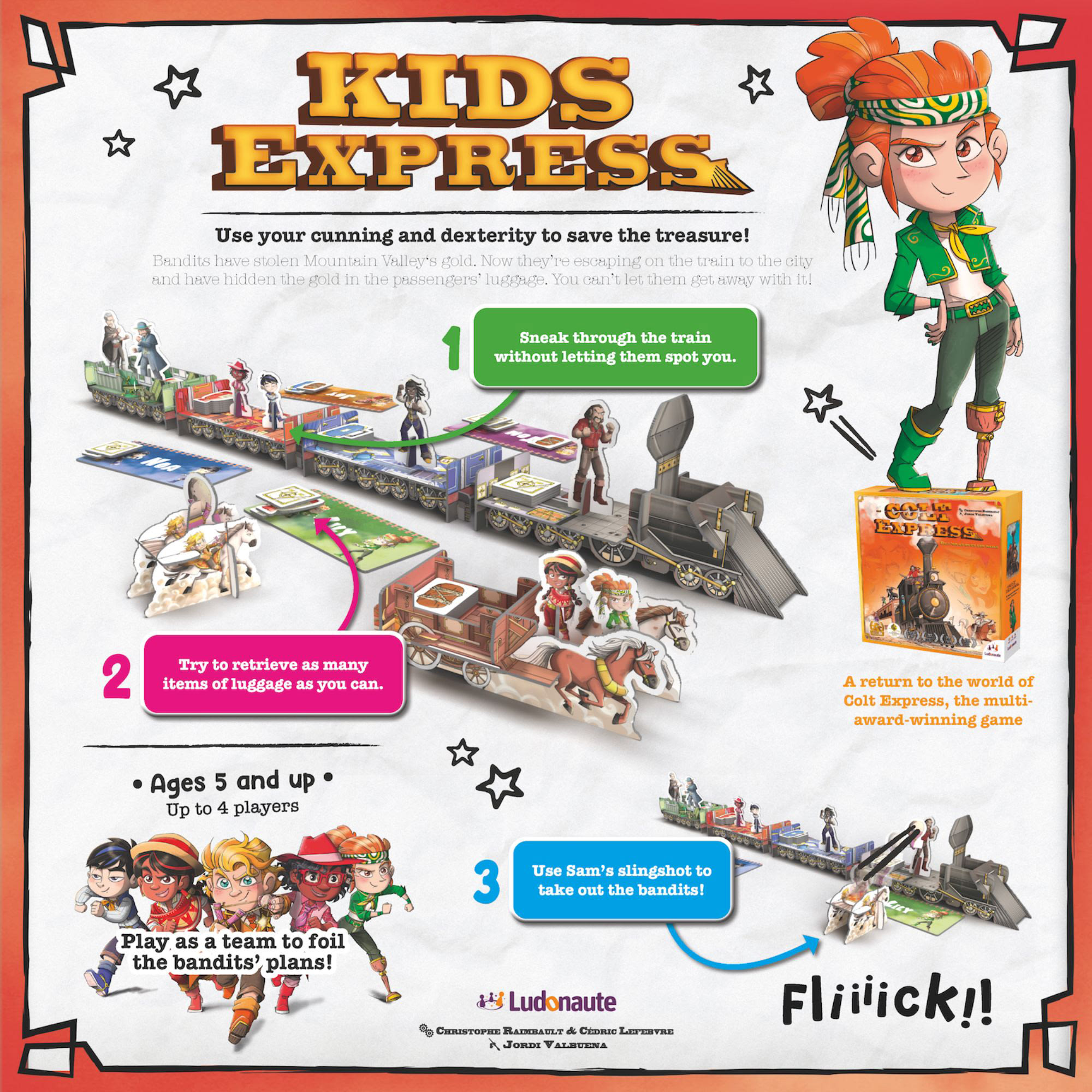 Kids Express Cooperative Board Game, 1-4 Players
