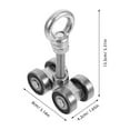 thumbnail image 2 of HOOWIFFY Sliding Door Roller For Smooth Operation Heavy Duty Steel Trolley Assembly For Garage Doors 1Pack, 2 of 8