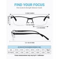 thumbnail image 5 of LUFF 4Packs Resist Blue-Ray Resin Reading Glasses for Man/Woman,0.0x, 5 of 10