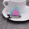 thumbnail image 1 of Guardurnaity Orejas de gato Clips Lentejuelas Orejas Clip de pelo Niños Lindo Fan Forma Horquillas Headwear Accesorio para el cabello Violeta, 1 of 1