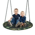 thumbnail image 1 of Patiojoy 40" Flying Saucer Tree Swing Set Outdoor Round Swing w/Adjustable Hanging Ropes for Children Tree Park Backyard, 1 of 10