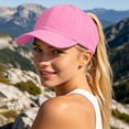 thumbnail image 2 of Gaexia Womens Ponytail Baseball Cap Adjustable High Messy Bun Ponycap Quick Drying Trucker Hats, 2 of 6