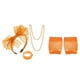 thumbnail image 2 of Yuarrent 1 Juego de disfraces individuales de los años 80, luminosa, accesorios de Cosplay, ropa de propósito especial, accesorios de fiesta Kits de decoración para fiestas estilo 1 naranja Yuarrent HA060875-05, 2 of 6