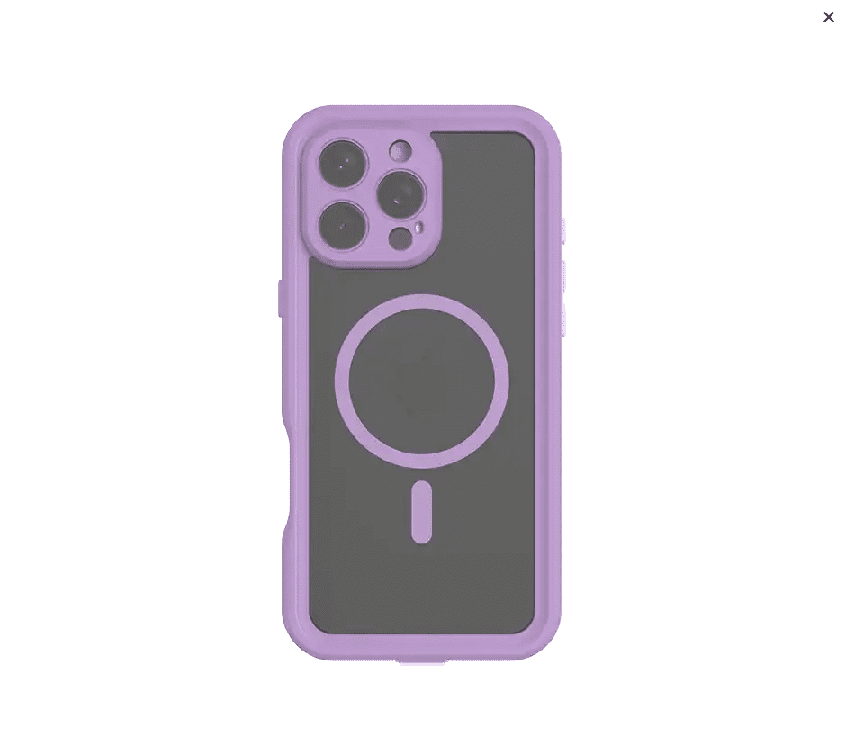 Body Glove iPhone 16 Pro Max Tidal Waterproof with MagSafe Case - Lavender/Clear - Submersible Protection, MagSafe Compatible