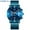 Blue Rose, variant on Men Watches CRRJU Top Brand Fashion Blue Stainless Steel Waterproof Sport Watch Men Quartz Clock Male Chronograph Reloj Hombre