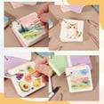 thumbnail image 4 of Uxcell Mini Watercolor Sketchbook, 3.94 x 3.94" 55 Sheets/110 Pages Portable Square Travel Watercolor Notebook 230GSM (107lb) Detachable Painting Sketch Book Art Sketchbook, Khaki, 4 of 6