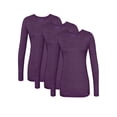 thumbnail image 1 of Sivvan Lot de 3 T-Shirts à Manches Longues Confort pour Femmes, 1 of 7