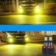 thumbnail image 1 of 2 bombillas LED H8 H11 para luz antiniebla automática H3 H27 880 881 9005 HB3 9006 HB4, lámpara verde limón para coche, 1200 lm, 12 V, luz de conducción DRL, amarilla, H27 o 880, 1 of 5