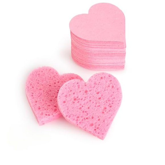 Esponjas faciales Esponja de celulosa natural comprimida para limpieza facial Exfoliante y desmaquillante Uso profesional Limpieza profunda - Rejuvv de Fushay (paquete de 25)