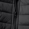 thumbnail image 5 of BODOAO Women's Quilted Down Jacket Trendy Long Lightweight Padded Coats Cute Warm Outerwear Fall Winter Fashion Clothes Zip-Up Stand-Collar Winter Coat Black 3XL, 5 of 9