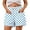 Blue, variant on Qgtaibl Womens Beach Shorts Fashion Polka Dot Drawstring Shorts with Pockets Summer Elastic High Waist Loose Fit Shorts Red S