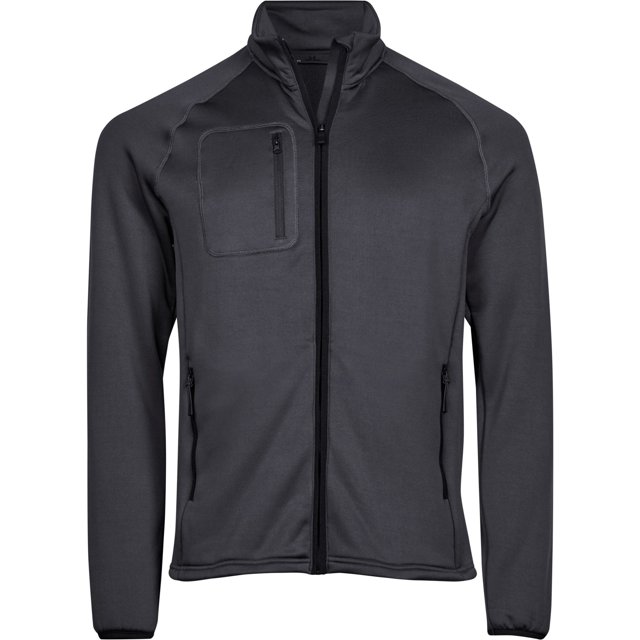 Tee Jays - Forro Polar de Elástico para Hombre (Gris Oscuro) Tee Jays UTBC5129_darkgrey