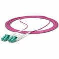thumbnail image 5 of StarTech.com 5m (16ft) LC to LC (UPC) OM4 Multimode Fiber Optic Cable, Erika Violet, 50/125, 100G, Uniboot Fiber Jumper Cord, OFNR Riser, 5 of 5