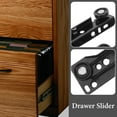 thumbnail image 3 of TOYMYTOY 1Set Dresser Drawer Slides Metal with Durable Cold Rolled Steel Material, 3 of 8