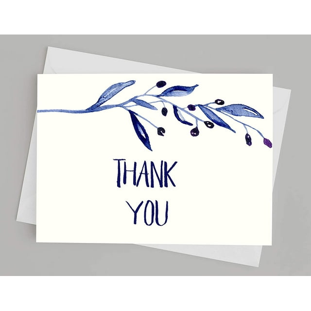 Darling Souvenir Cartes de Souhaits Vierges Pliées avec Enveloppes Blanches pour Baby Shower et Remerciement - 100 Pcs
