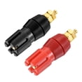 thumbnail image 1 of Unique Bargains Amplificateur de Poteau de Liaison de Terminal Tête Torx Prise Banane Prise Haut-Parleur Noir Rouge 1 Ensemble, 1 of 5