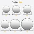 thumbnail image 2 of Large Round Mirror for Wall,Gold Circle Mirror,HD Eco-Friendly Round Bathroom Mirror for Over Sink,Big Matte Gold Metal Framed Wall Mirror for Wall,Vanity,Living Room,Easy to Install, 2 of 11