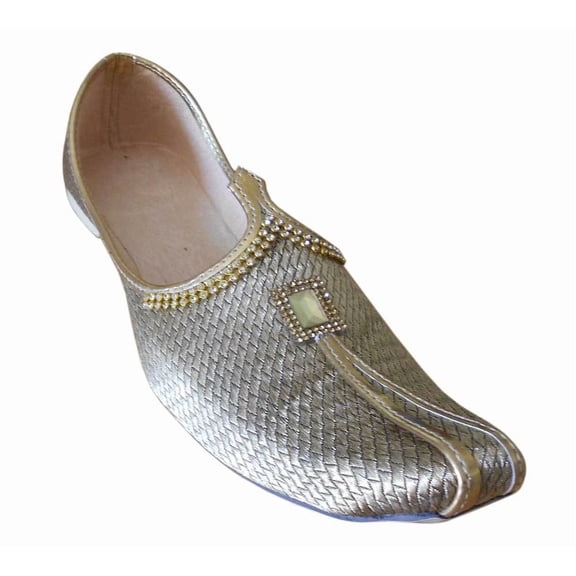 Men Wedding Shoes Indian Khussa Mojaries Flip-Flops Jutties Handmade US 6-11